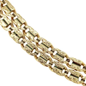 Outlet Gouden fantasie collier 14 krt Gouden Kettingen