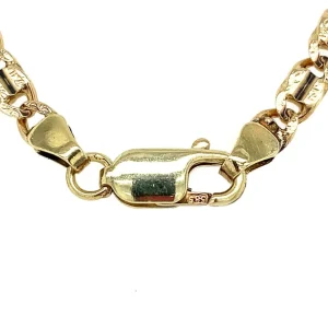 Outlet Gouden fantasie collier 14 krt Gouden Kettingen