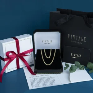 Outlet Gouden fantasie collier 18 krt Gouden Kettingen