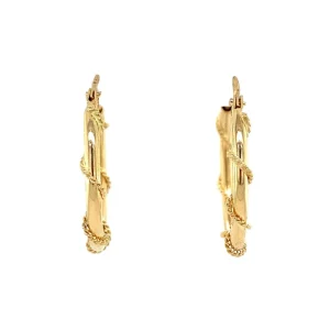 Sale Gouden fantasie oorringen 14 krt Oorringen