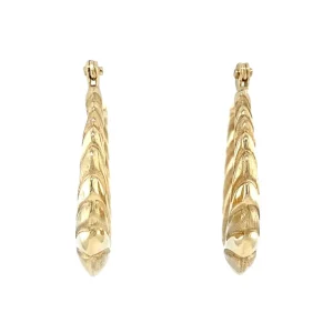 Outlet Gouden fantasie oorringen 14 krt Oorringen