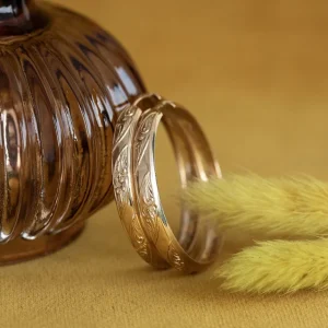 Clearance Gouden fantasie oorringen 18 krt Oorringen