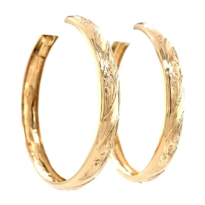 Clearance Gouden fantasie oorringen 18 krt Oorringen