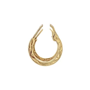 Fashion Gouden fantasie oorringen 14 krt Oorringen
