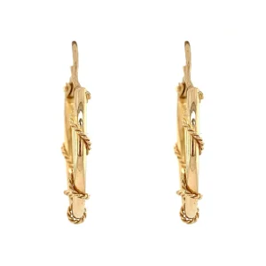 Outlet Gouden fantasie oorringen 14 krt Oorringen