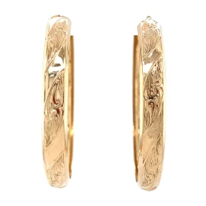 Clearance Gouden fantasie oorringen 18 krt Oorringen