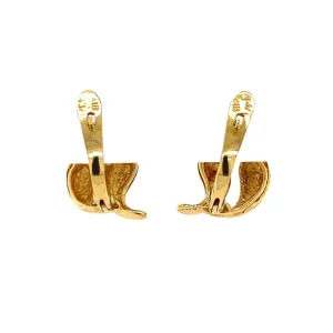 Fashion Gouden fantasie oorstekers 14 krt Oorstekers
