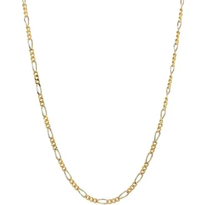 Outlet Gouden figaro collier 14 krt Gouden Kettingen