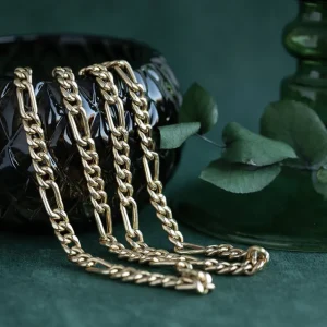 Online Gouden figaro collier 14 krt Gouden Kettingen