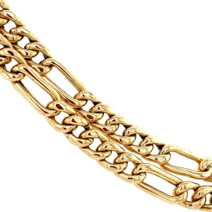 Online Gouden figaro collier 14 krt Gouden Kettingen