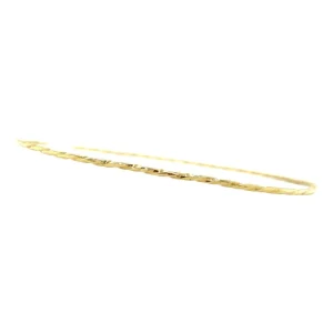 Hot Gouden getordeerde rinkelarmband 14 krt Bangles