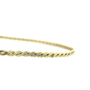 Sale Gouden gevlochten rinkelarmband 14 krt Bangles