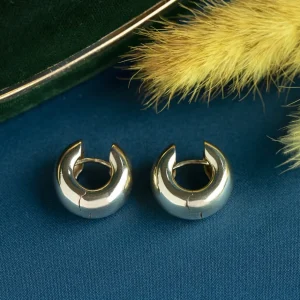 Discount Gouden gladde oorringen 14 krt Oorringen
