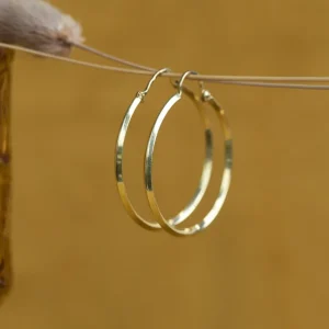 Sale Gouden gladde oorringen 14 krt Oorringen
