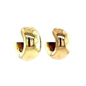 Discount Gouden gladde oorringen 14 krt Oorringen