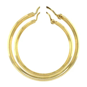 Sale Gouden gladde oorringen 14 krt Oorringen