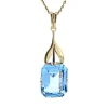 Best Gouden hanger met blauwe spinel 14 krt Gouden Hanger Met Edelsteen