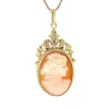 New Gouden hanger met camee 14 krt Gouden Hanger Met Edelsteen