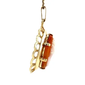 Hot Gouden hanger met camee 14 krt Gouden Hanger Met Edelsteen