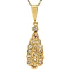Hot Gouden hanger met diamant 20 krt Gouden Hanger Met Edelsteen