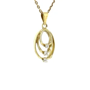 New Gouden hanger met diamant 14 krt Gouden Hanger Met Edelsteen