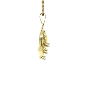 New Gouden hanger met diamant 14 krt Gouden Hanger Met Edelsteen