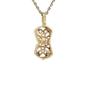Outlet Gouden hanger met diamant 14 krt Gouden Hanger Met Edelsteen