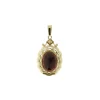 Best Gouden hanger met granaat 14 krt Gouden Hanger Met Edelsteen