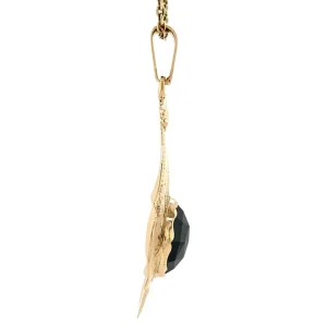 Online Gouden hanger met granaat 14 krt Gouden Hanger Met Edelsteen