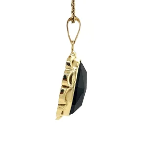 Online Gouden hanger met granaat 14 krt Gouden Hanger Met Edelsteen