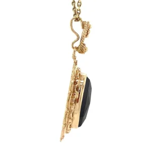 Best Gouden hanger met granaat 14 krt Gouden Hanger Met Edelsteen