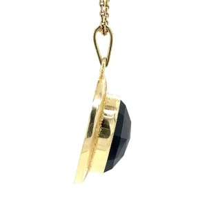 Fashion Gouden hanger met granaat 14 krt Gouden Hanger Met Edelsteen