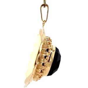 New Gouden hanger met granaat 14 krt Gouden Hanger Met Edelsteen