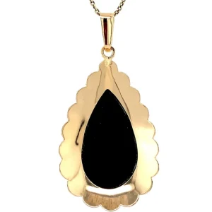 Clearance Gouden hanger met granaat 14 krt Gouden Hanger Met Edelsteen
