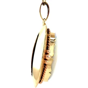 New Gouden hanger met opaal 14 krt Gouden Hanger Met Edelsteen