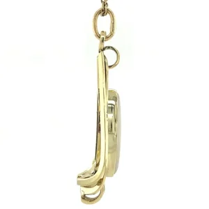 Hot Gouden hanger met opaal 14 krt Gouden Hanger Met Edelsteen