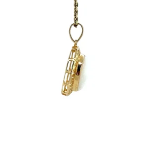 Outlet Gouden hanger met opaal 14 krt Gouden Hanger Met Edelsteen