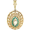 Best Gouden hanger met parel en turkoois 14 krt Gouden Hanger Met Edelsteen