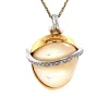 Best Gouden hanger met parelmoer en diamant 18 krt Gouden Hanger Met Edelsteen