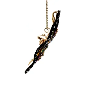 Sale Gouden hanger met saffier, smaragd, robijn, emaille en diamant 14 krt/925 Gouden Hanger Met Edelsteen
