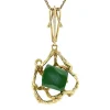 Clearance Gouden hanger met turkoois 14 krt Gouden Hanger Met Edelsteen