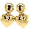 Sale Gouden hart oorhangers 18 krt Oorstekers