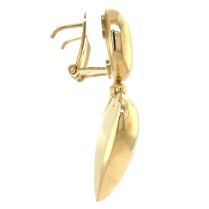 Sale Gouden hart oorhangers 18 krt Oorstekers