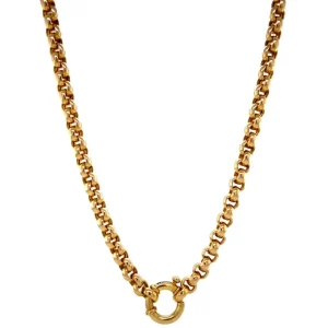Clearance Gouden jasseron collier 14 krt Gouden Kettingen