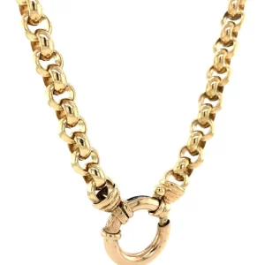 Outlet Gouden jasseron collier 14 krt Gouden Kettingen