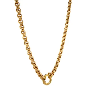 Clearance Gouden jasseron collier 14 krt Gouden Kettingen