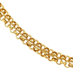 Online Gouden jasseron collier 14 krt Lengtecolliers | Gouden Kettingen