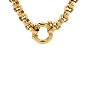 Clearance Gouden jasseron collier 14 krt Gouden Kettingen