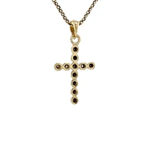 Fashion Gouden kruis hanger met diamant 14 krt Gouden Hanger Met Edelsteen