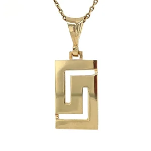 Online Gouden meander hanger 14 krt Gouden Hangers